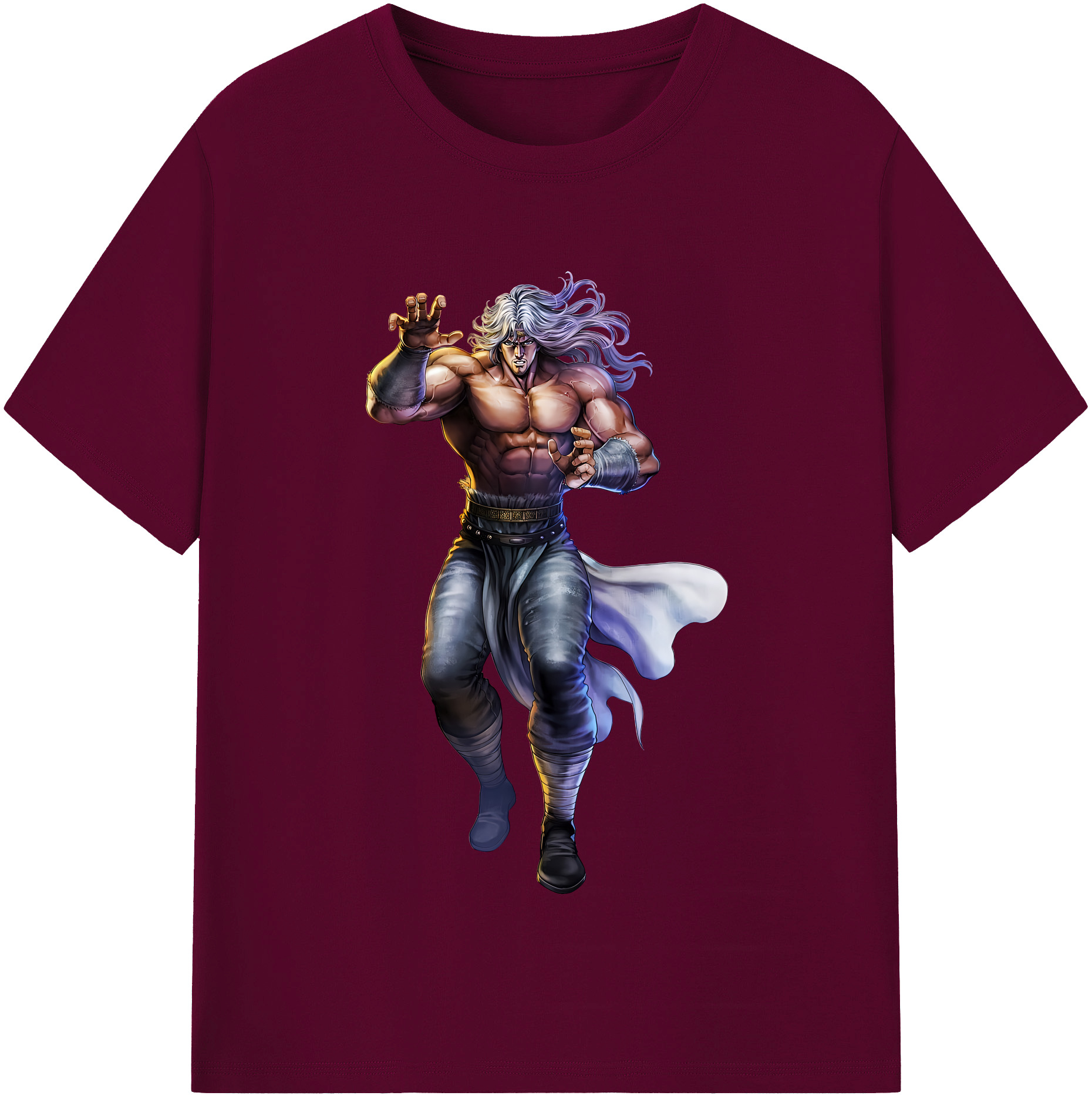 （画像用） 北斗の拳 Fist of the North Star レディースカジュアルプリントTシャツ（綿100％）